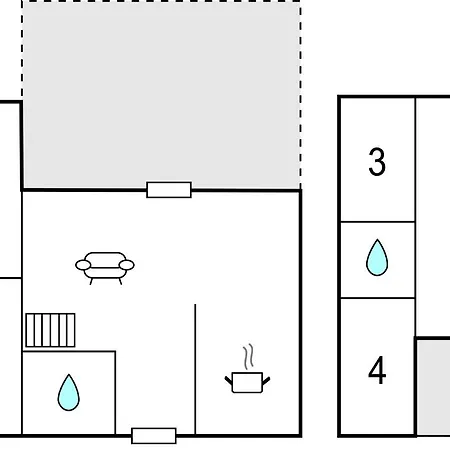 Three Bedroom Holiday In Casa de Férias